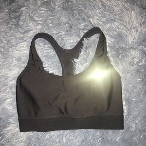Champion plain black sports bra